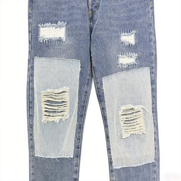 Gallery Dept.Distressed Patch Washed Jeans - Picture 7 of 9